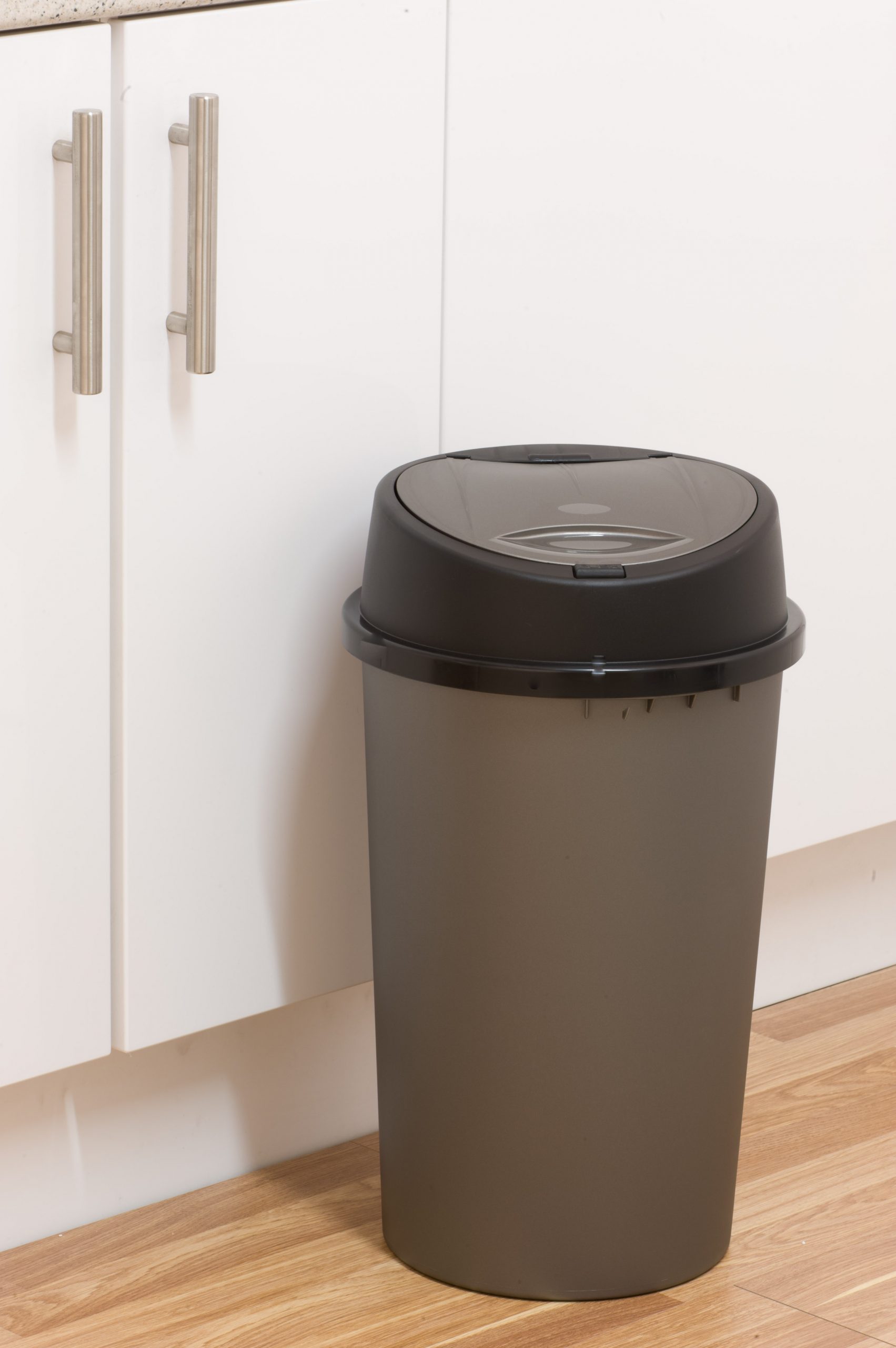 50L Touch Top Bin Grey Bins UK